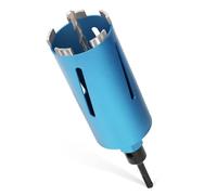 Couronne de forage diamantée M22 pour carotteuses avec turbo de 10 mm de diamètre, L 200 mm | Ø 82 mm | Adaptateur SDS-PLUS | Couronne de forage à sec et humide Soudée au laser pour béton, granit