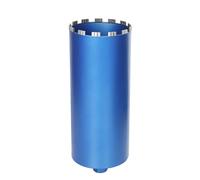 Couronne de forage diamantée pour carotteuse avec turbo, 1 1/4", Ø 150 mm, longueur totale 460 mm, foret diamant à sec et humide, couronne de forage à sec pour béton