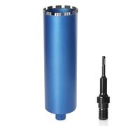 Couronne de forage diamantée pour carotteuse avec turbo, avec SDS-Plus, 1 1/4", Ø 102 mm, longueur totale 460 mm, foret diamant à sec et humide, trépan carottier, couronne de forage humide et à sec