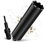 Couronne de Forage Diamantée UNC 1¼"" Ø 108mm, avec SDS Plus, Foret Diamanté pour Carotteuses, L 460 mm, Foret à Sec / Humide