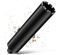 Couronne de forage diamantée UNC 1/1/4" - 102 mm - Couronne de forage diamantée pour appareils de carottage L 460 mm - Couronne de forage turbo de 10 mm - Couronne de forage humide/sec pour béton