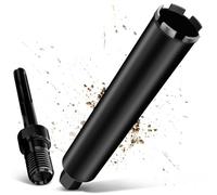 Couronne de forage diamantée UNC 1¼" 51 mm avec SDS Max, couronne de forage diamantée pour carotteuses, L 460 mm, couronne de carottage turbo de 10 mm, couronne de forage humide/sec pour béton, béton