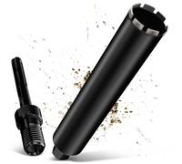 Couronne de forage diamantée UNC 1¼" 68 mm, avec SDS Max, couronne de forage diamantée pour carotteuses L 460 mm, couronne de carottage turbo de 10 mm, couronne de forage humide/sec pour béton, béton