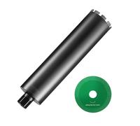 Couronne de forage diamantée VEVOR Carotteuse, 108 mm Carotteuse diamantée à eau, profondeur de forage 355 mm Carotteuse à béton avec lame de scie, 1-1/4 pouce-7 femelle, soudage laser, carotteuse à e