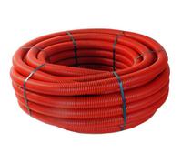 Couronne de gaine TPC rouge diamètre 90mm, longueur 25m.