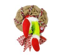 Couronne de jambes de voleur de noël amusante, en toile de-Grand