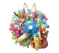 Couronne de Lapin de pâques, Couronne Carottes avec Oreilles, Ornements pâques Mignons pour la décoration Porte