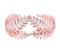 Couronne de Laurier Bandeau Cheveux Couronne Femme Accessoires Bridal Coiffe de Mariage Feuille Serre-tête Couronne de Déesse Couronne de Cheveux Diadème de Mariée pour fête, bal (Rose Gold, One Size)