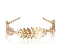 Couronne de Laurier Doré, Bijou fait à la main pour mariée, Bandeau Grecque Romain Coiffe Cheveux Couronne Femme Accessoires, Diadème rétro pour filles et femmes
