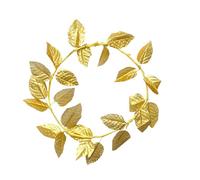 Couronne de Laurier Doré - Motif Feuille de Déesse Romaine et Grecque - Accessoire de Cheveux Élégant pour Femmes, Hommes et Filles, Parfait pour Mariée, Fête, et Occasions Spéciales