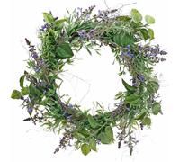 Couronne de lavande méditerranéenne Ø50cm avec romarin et vignes