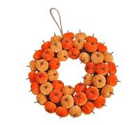 Couronne De Légumes Artificielles pour L'automne Garnitures Thanksgiving Substance en Tissu Détails Artisanaux Décoration Suspendue Intérieure Flexible Couronne Légumes en Tissu Permanent