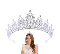 Couronne De Mariage, Couronnes De La Reine Des Femmes, Couronnes Et Diadétiques De Mariage De Strass | Pour La Tête De Mariage Transfrontaliers Européens Et Américains Comptent , A