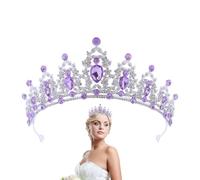 Couronne de mariage, couronnes de reine des femmes, couronnes de mariage en strass et diadèmes | Couronne de mariée européenne et américaine Couronne de mariée anniversaire transfrontière Bandeau de