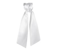 Couronne de mariage en satin uni 9,5 x 150 cm - Couleur unie - Ruban de porte d'entrée - Guirlande de Noël - Accessoires pour intérieur et extérieur - Blanc