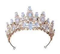 Couronne de mariage en strass la reine royale Champagne, couleur or
