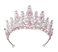 Couronne de mariage en strass la reine royale Champagne, couleur or Pour Les Femmes