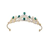 Couronne de mariage étincelante avec strass éblouissants, design confortable, structure en alliage métallique, accessoire de cheveux étincelant au quotidien, taille unique, Comme décrit