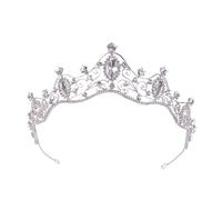 Couronne De Mariage Pour La Mari¿¿E, Diad¿¿Me De Princesse R¿¿Tro En Alliage De Zinc Argent¿¿, Accessoire Pour Robe De F¿ºte D'anniversaire D'enfants.