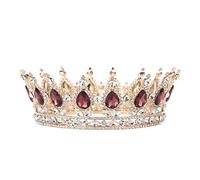 Couronne de mariage pour mariée, strass ronds diadème mariée casque de mariée accessoires de cheveux de mariée - couronnes de mariée durables et non fanées pour femmes et filles
