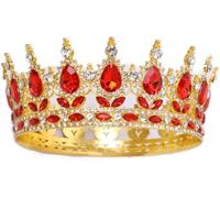 Couronne de mariage ronde en strass pour concours de beauté pour reines et roi 6