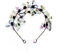 Couronne de Mariée avec Décorations en Plastique, Bandeau Romantique | Accessoire Léger pour Coiffure Nuptiale, Fêtes Costumées, Carnaval, Photos, Demoiselle D’honneur et Vacances