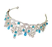 Couronne de Mariée en Alliage de Zinc Cristaux et Acrylique | Bijoux de Cheveux Mariage, Modèle Brillant pour Célébration et Thanksgiving, pour Femmes