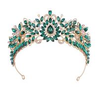 Couronne de mariée florale de mariage Diadème Fleur Strass Accessoires pour cheveux pour mariée Boho Party Prom H283 Doré EN8