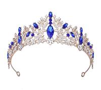 Couronne de mariée rétro élégante - Accessoire de cheveux pour mariage, bal de fin d'année, fête d'anniversaire, Halloween, cosplay, Medium, Alliage, Cristal