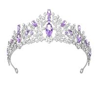 Couronne de mariée rétro élégante - Accessoire de cheveux pour mariage, bal de fin d'année, fête d'anniversaire, Halloween, cosplay, Medium, Alliage, Cristal