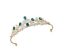 Couronne de mariée tendance en strass avec système de fixation sécurisée, texture en alliage, convient pour les danses, galas, tapis rouges, apparence élégante, couronne de princesse, taille unique