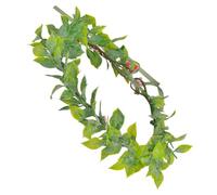 Couronne de Mariée Verte en Tissu, Légère pour Photos Créatives | Finition Floquée, Style Soigné et Joli, Convient à Plusieurs Tenues, pour Réunion Annuelle et Portrait