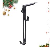 Couronne de Noël à suspendre à la porte, supports de chaussettes pour cheminée, décoration antidérapante pour échelle, arbre, maison, porte, jardin, cheminée, arrière-cour, sucre d'orge