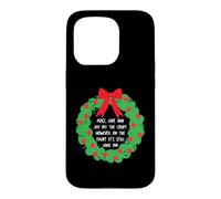 Couronne de Noël Amusante Padel Coque pour iPhone 15 Pro