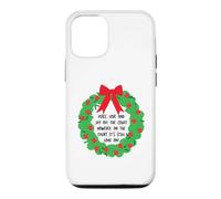 Couronne de Noël Amusante pour Padel Coque pour iPhone 12/12 Pro