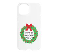 Couronne de Noël Amusante pour Padel Coque pour iPhone 15