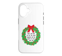 Couronne de Noël Amusante pour Padel Coque pour iPhone 16