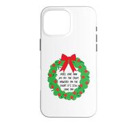 Couronne de Noël Amusante pour Padel Coque pour iPhone 16 Pro Max