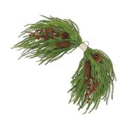 Couronne de Noël Artificielle avec Baies Rouges et Pommes de pin, 61 cm, à Suspendre, réaliste, pour Porte d'hiver, pour la Maison, Le Mur de cheminée, la Salle à Manger, Le Patio, décorations