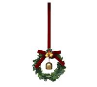 Couronne De Noël Artificielle,Guirlande de Pommes de Pin, Clochettes et Nœuds | Couronne de Porte d'Entrée | pour Fête d'Hiver, Nouvel An, Escalier, Cheminée, Centre de Table, Salon, Chambre, Fête, Ma