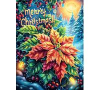 Couronne de Noël avec des étoiles de Noël 500 Pieces Casse-tête Débutant En Carton Haute Qualité Scène de conte de fées dessin animé Facile Anti-Stress Passe-Temps Loisir Créatif Idée Cadeau Saint Val