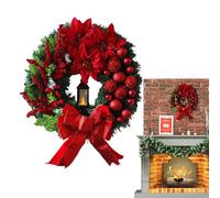 Couronne de Noël avec lumières, couronne de Noël illuminée | Décorations de guirlandes de la Sainte Famille - Guirlande de la Sainte Famille, Crèche lumineuse, décorations de Noël pour