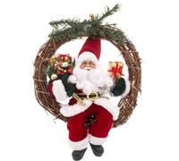 Couronne de Noël avec Père Noël, Ø 30 cm
