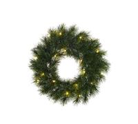 Couronne de Noël Black Box Trees Glendon Vert Plastique H60xl10xL60cm