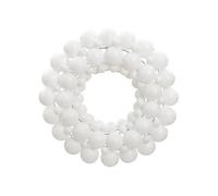 vidaXL Couronne de Noël en polystyrène 45 cm Blanc