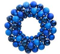 Couronne de Noël bleu 45 cm polystyrène
