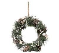 Couronne de Noël "Branches Naturelles" 32cm Vert