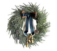 Couronne de Noël - Cloche rustique, décoration de porte de Noël | Caractéristique d'accent en cône de pin fait à la main, élégant produit suspendu pour festival d'hiver, enchanteur