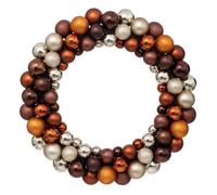 Couronne de Noël ""Colorama de Noël"" boules de Noël en plastique D55cm - Atmosphera Créateur d'intérieur
