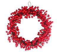 Couronne de Noël Couronne de Noël 30 cm 35 cm 40 cm Jungle Party Berry Décoration Couronne Fruits Rouges Guirlande Mur Porte Pendentif Ornement de Noël Décorations de Mariage